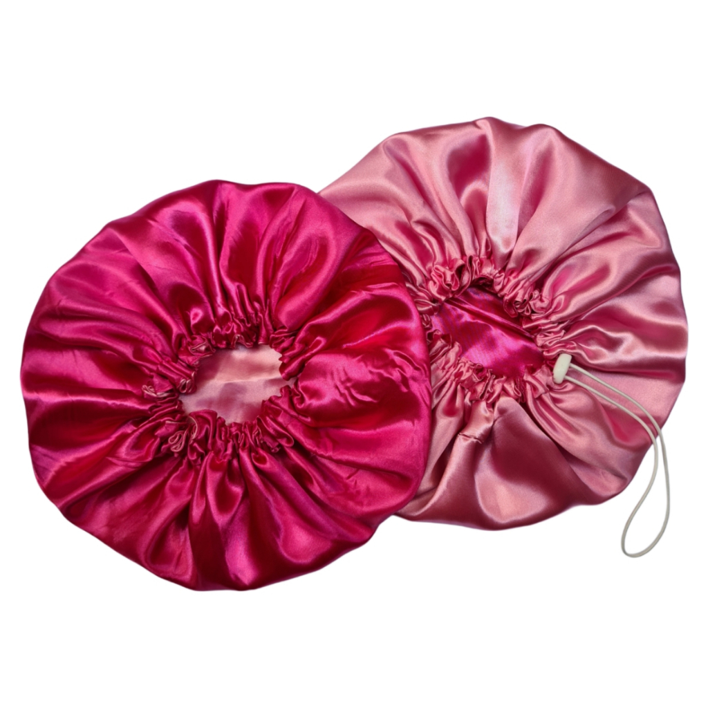 1 Touca De Cetim Dupla Face Ajustável Antifrizz Regulador em Oferta na Shopee