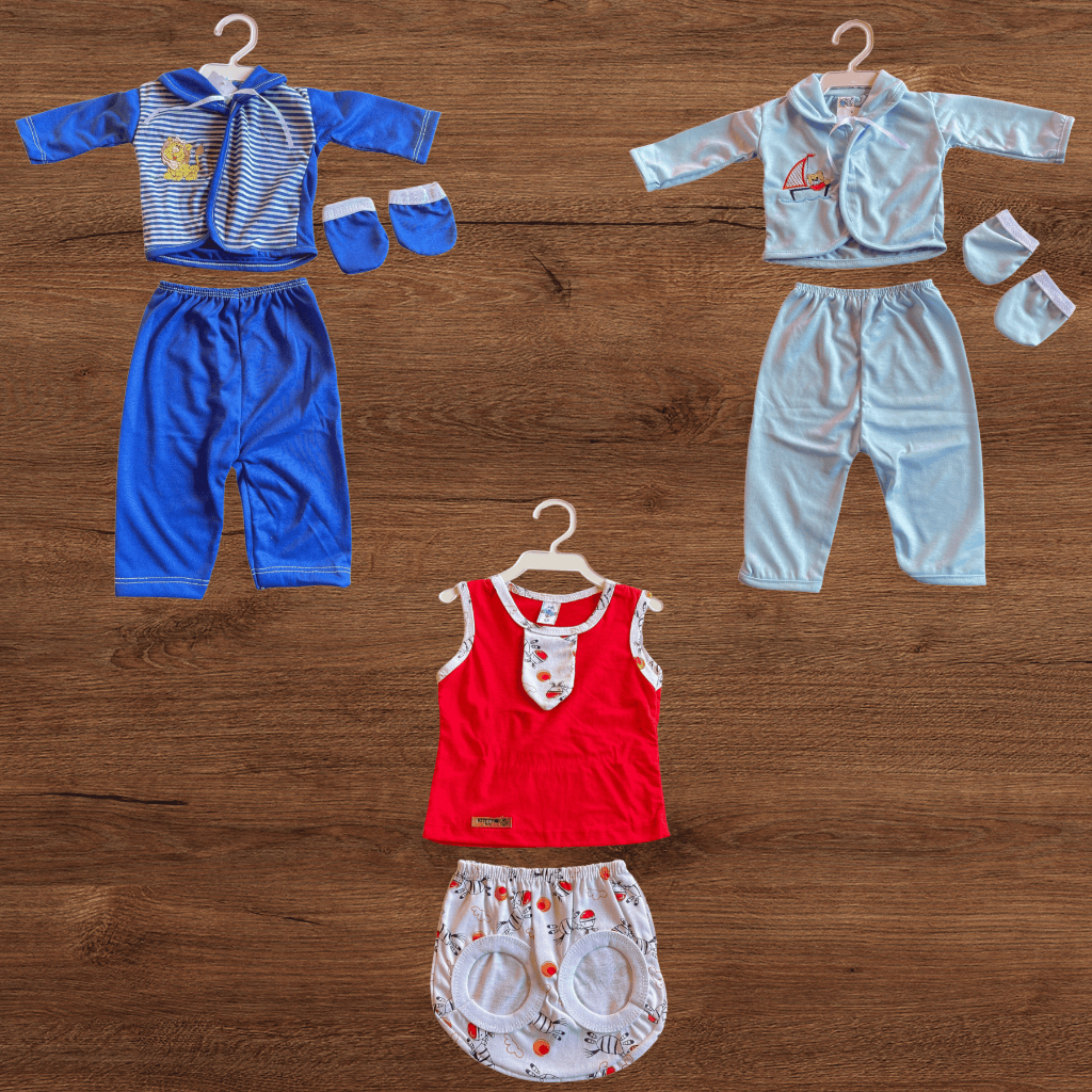 Lote 8 Peças Roupa Bebê Reborn Boneco 48cm Roupinha Menino em Oferta na Shopee