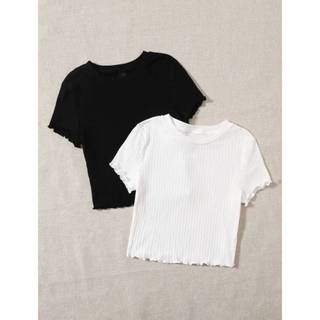 Blusinha Feminina Canelada Franzida Solida Elegante Moda Verao