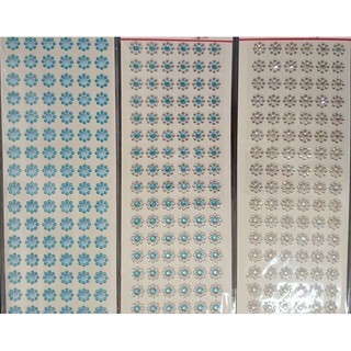Cartela de adesivos flor 3D
