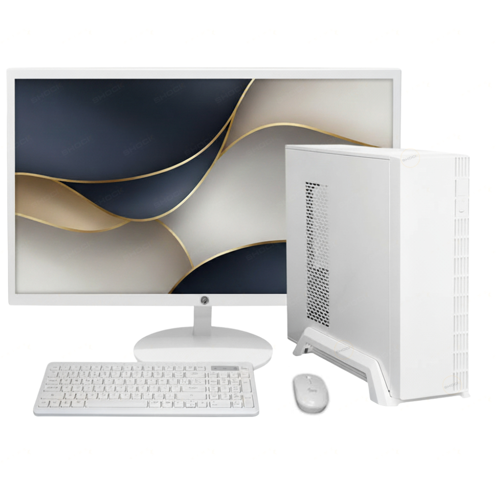 Computador Pc Slim Compacto Intel I5 8gb Ram Ssd 240gb Tela 21.5 Wifi