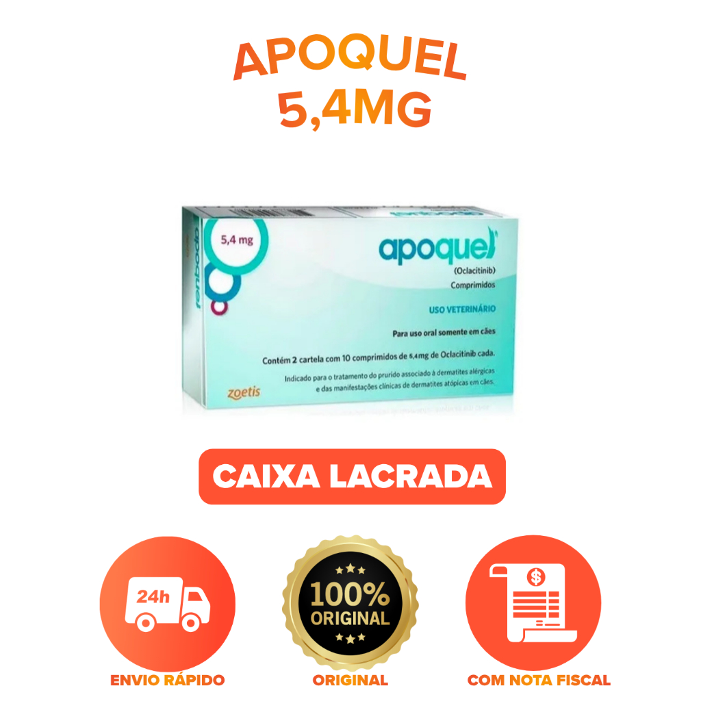 APOQUEL 5,4MG COM 20 COMPRIMIDOS