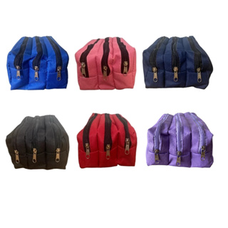 Estojo Escolar Triplo Grande 3 Divisórias com Zíper Menina e Menino em Oferta na Shopee