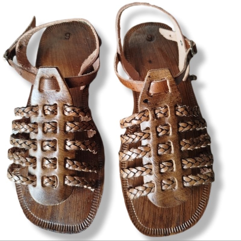 Sandália Rasteirinha Chinelo Percata feminina tradicional nordestina couro