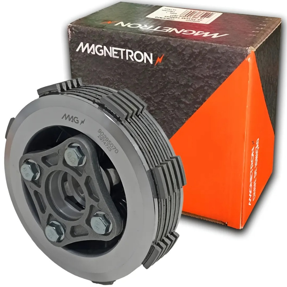 Kit Embreagem Moto Honda Cg 125 Titan/Fan/Cargo Ate 2008 Xlr 125 Nxr 125 Bros Magnetron Completo