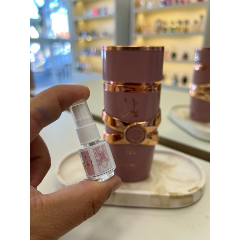 Perfume árabe Lattafa Yara elixir  Eau de Parfum - Perfume Árabe Feminino 2ml 5ml