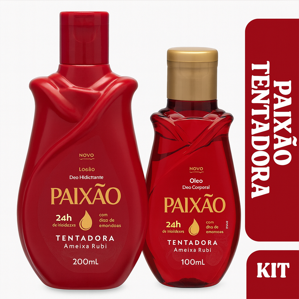 Hidratante e Loção Corporal LINHA PAIXÃO - TENTADORA AMEIXA RUBI