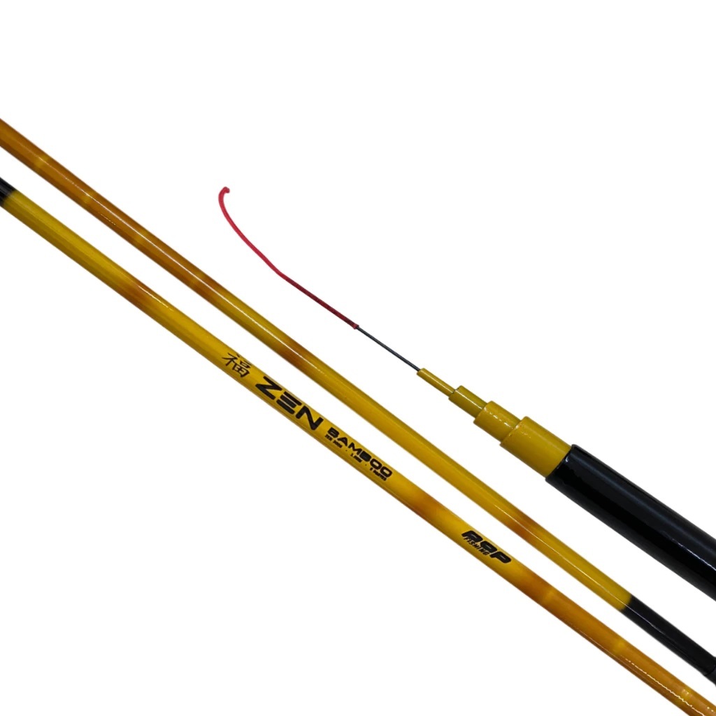 Vara de Pesca Telescópica Retrátil Zen Bamboo Fibra De Vidro Lazer