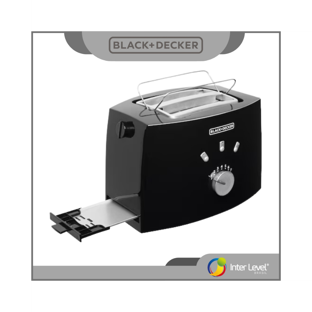 Tostador Elétrico De Pão 7 Niveis TO810 800w Black Decker
