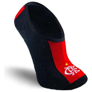 Meia Curta Flamengo Sapatilha Antiderrapante Juvenil em Oferta na Shopee