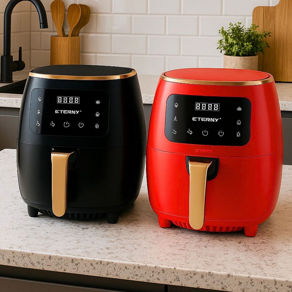 Air Fryer Fritadeira Elétrica Cesto Quadrado 4L ou 4,5L Eterny 1100W em Oferta na Shopee