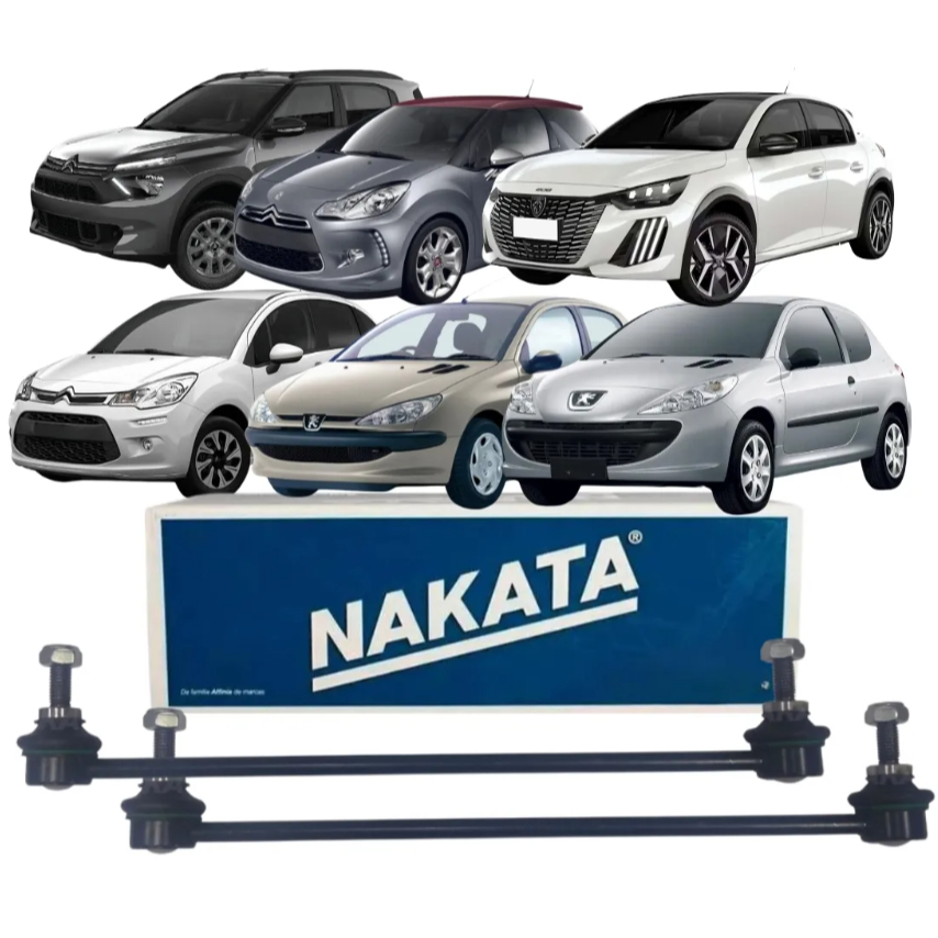 Par Bieleta Dianteira Peugeot 206 207 208 Nakata N99001 em Oferta na Shopee