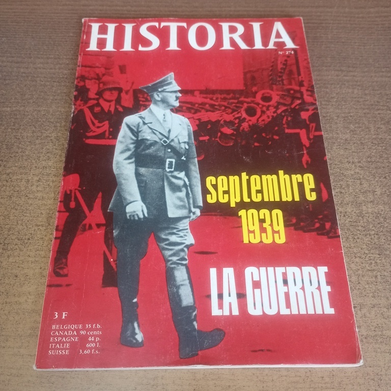 Revista Historia Magazine N° 274: Septembre 1939 - La Guerre (Edição em Francês)