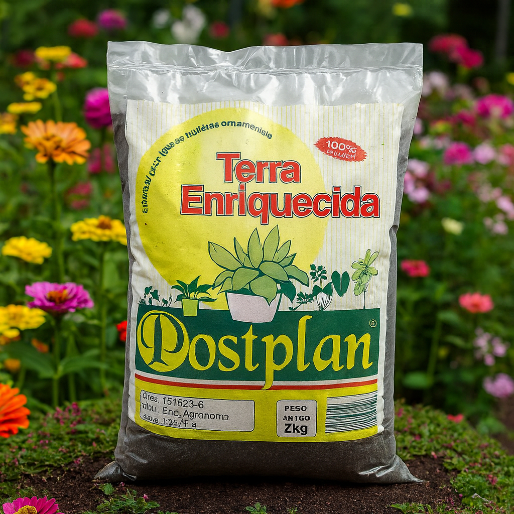 Terra Adubada Para Plantas Saco 2, 5 e 10kg  Rica em Nutrientes Para Cultivo