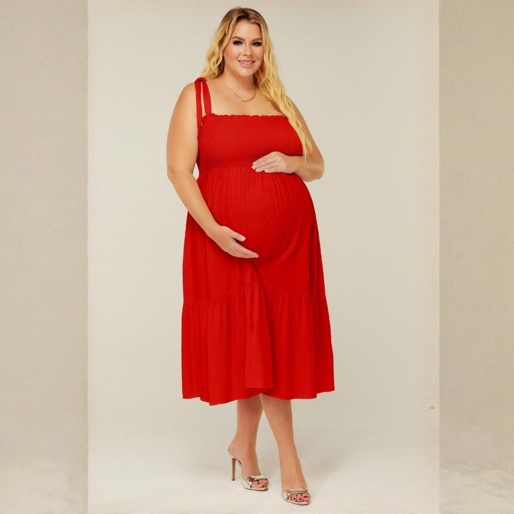 Moda Gestante Vestido De Grávida Elegante Para Ensaio Fotográfico e Dia A Dia