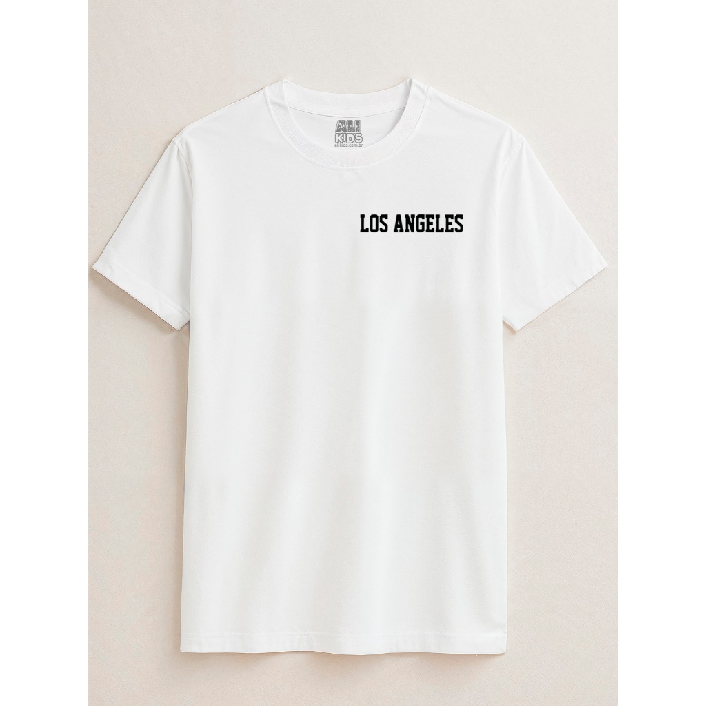 Camisa Los Angeles ESTRELA Juvenil e Infantil 2 ao 16 anos 100% Algodão Unissex Tshirt