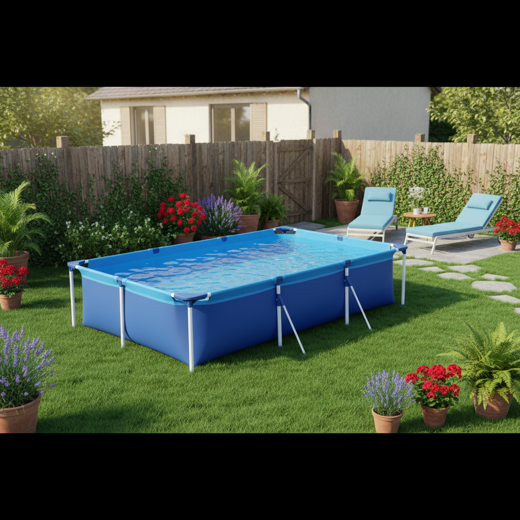 Detalhes do Piscina Retangular 2500 Litros Estruturada Premium Mor