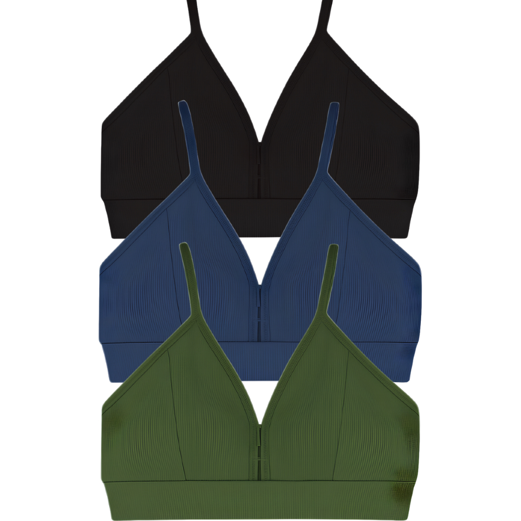 Kit 3 Tops Esportivos Feminino For Woman Poliamida Cores Atemporal Verão e Inverno