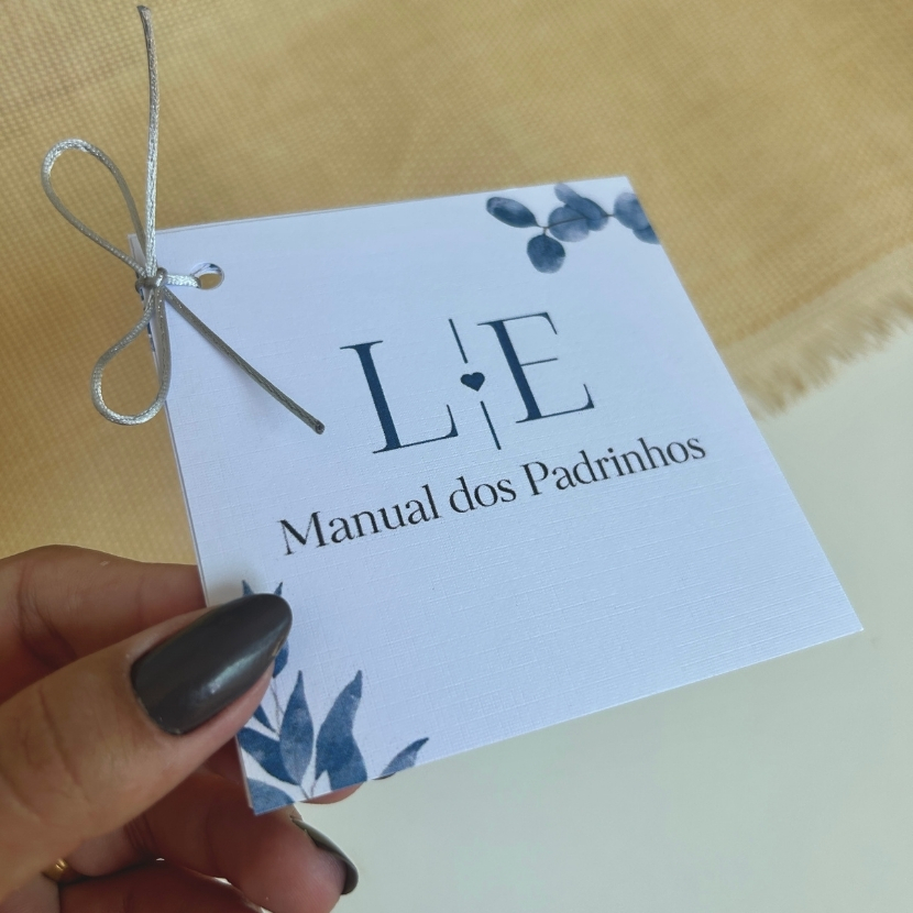 Manual de Padrinhos para Casamento Personalizado em Oferta na Shopee