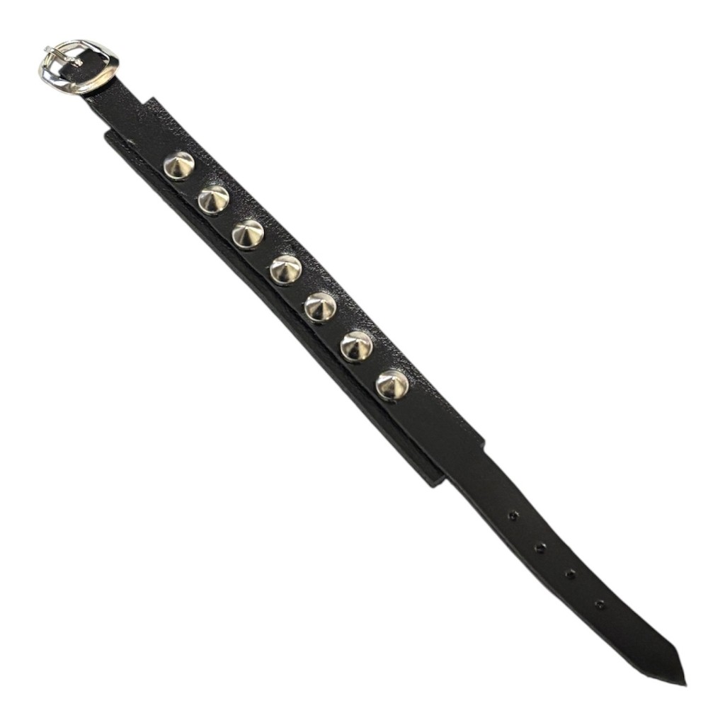 Pulseiras de Couro 1/2/3/4 Fileira Com Espinho Prateado Estilo Punk Gótico Ajustável Unissex Spike Rock Tachas Pontas em Oferta na Shopee