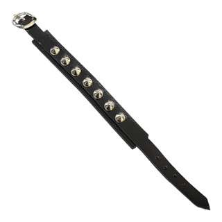 Pulseira de Couro 1/2/3/4 Fileira Com Espinho Prateado Estilo Punk Gótico Pulseira Ajustável Unissex Spike Bracelete