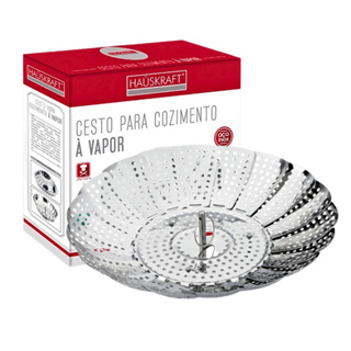 Cesto De Cozimento A Vapor 23cm Inox Ideal Para Verduras Legumes e Banho Maria - Hauskraft em Oferta na Shopee