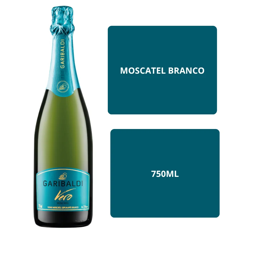 Espumante Branco Moscatel Garibaldi Vero 750ML