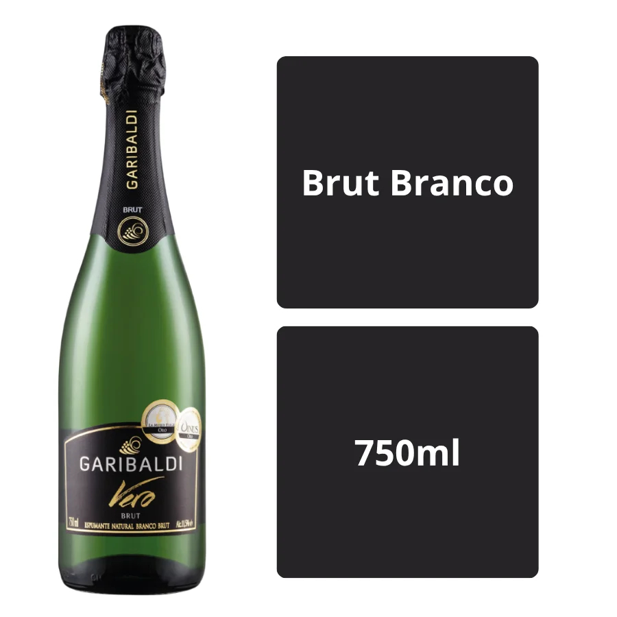 Espumante Brut Branco Garibaldi Vero 750ML em Oferta na Shopee