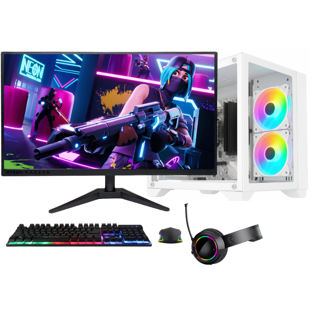 PC Gamer Completo BluePC FORCE, Ryzen 5, Radeon RX, 8GB, SSD 256GB, 500W, Monitor 23" - PGBP-FOR148 em Oferta na Shopee