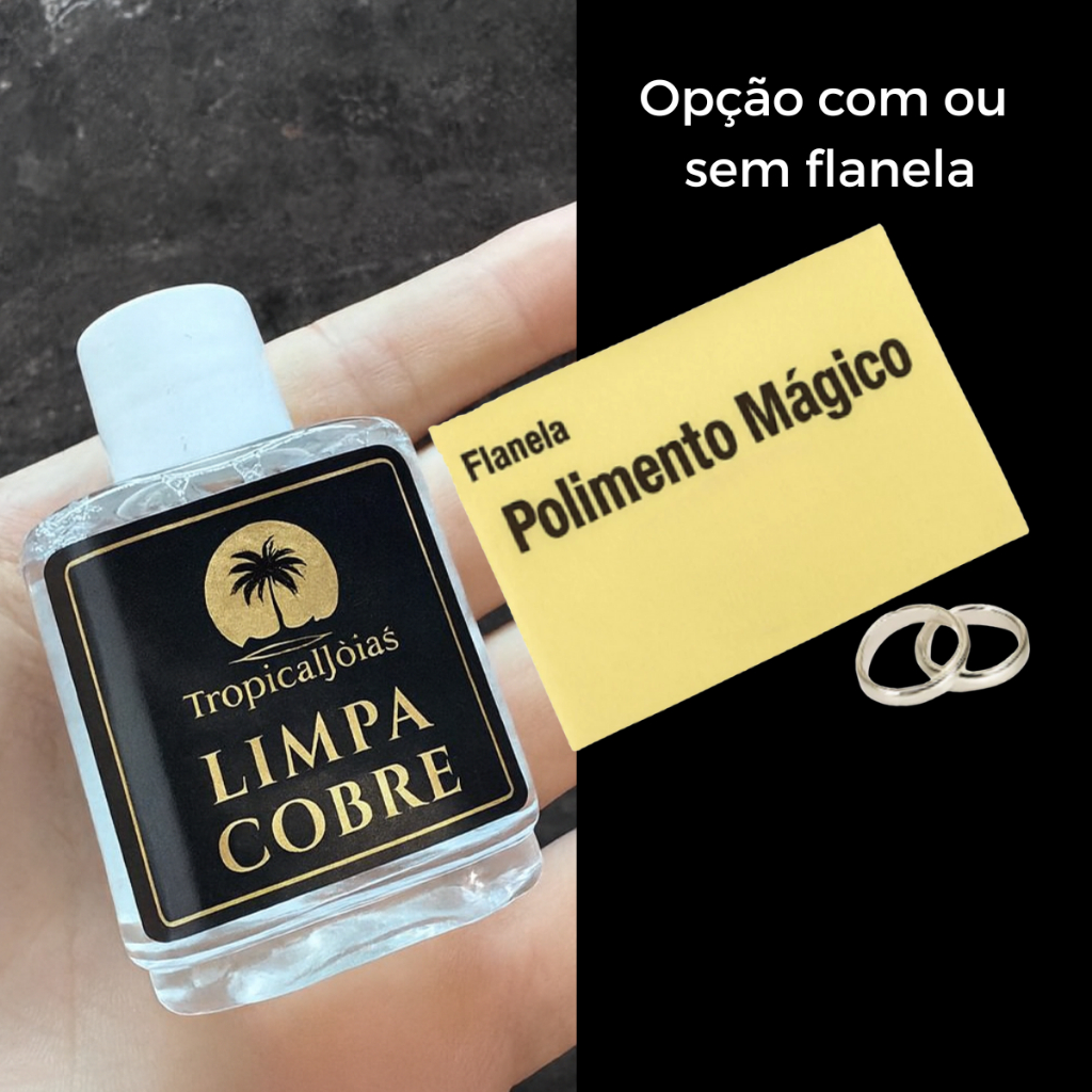Limpa Cobre Tropical Joias Limpa Joias de Cobre Com Flanela ou Sem — imagem 2 de 2