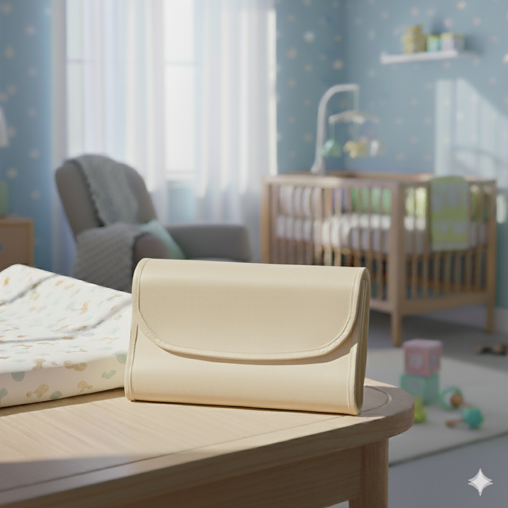 Trocador Portátil Bebê Impermeável Acolchoado Macio Menina Menino