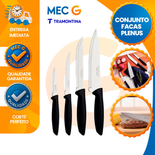 Jogo de Facas para Cozinha Churrasco Tramontina 4 Peças Modelos Churrasco Cozinha Legumes Chef Inox em Oferta na Shopee
