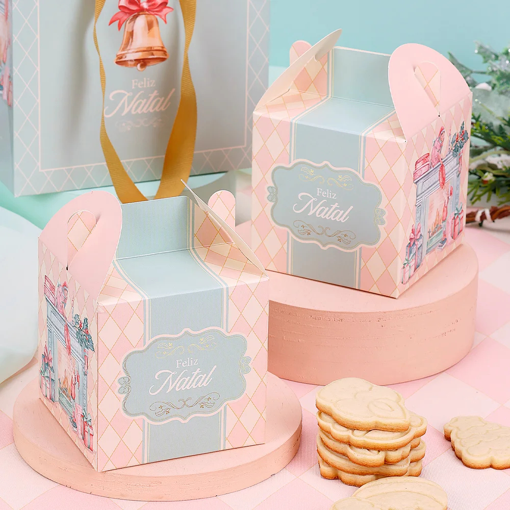 30 CAIXAS LEMBRANCINHA NATAL 9X9X9CM DOCE NATAL 5266 ( JANGO NATAL 2025 )