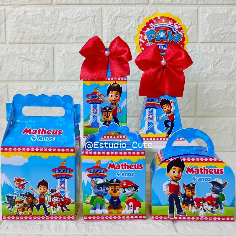 Kit Personalizados PATRULHA CANINA ( PEGUE E MONTE ) lembrancinha personalizada festa infantil mimos  aniversário
