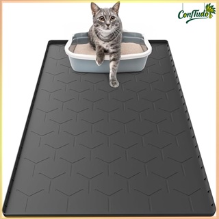 87*57cm Tapete de Silicone para Pets - Impermeável, compatível com areia para gatos, fácil de limpar resistente umidade em Oferta na Shopee