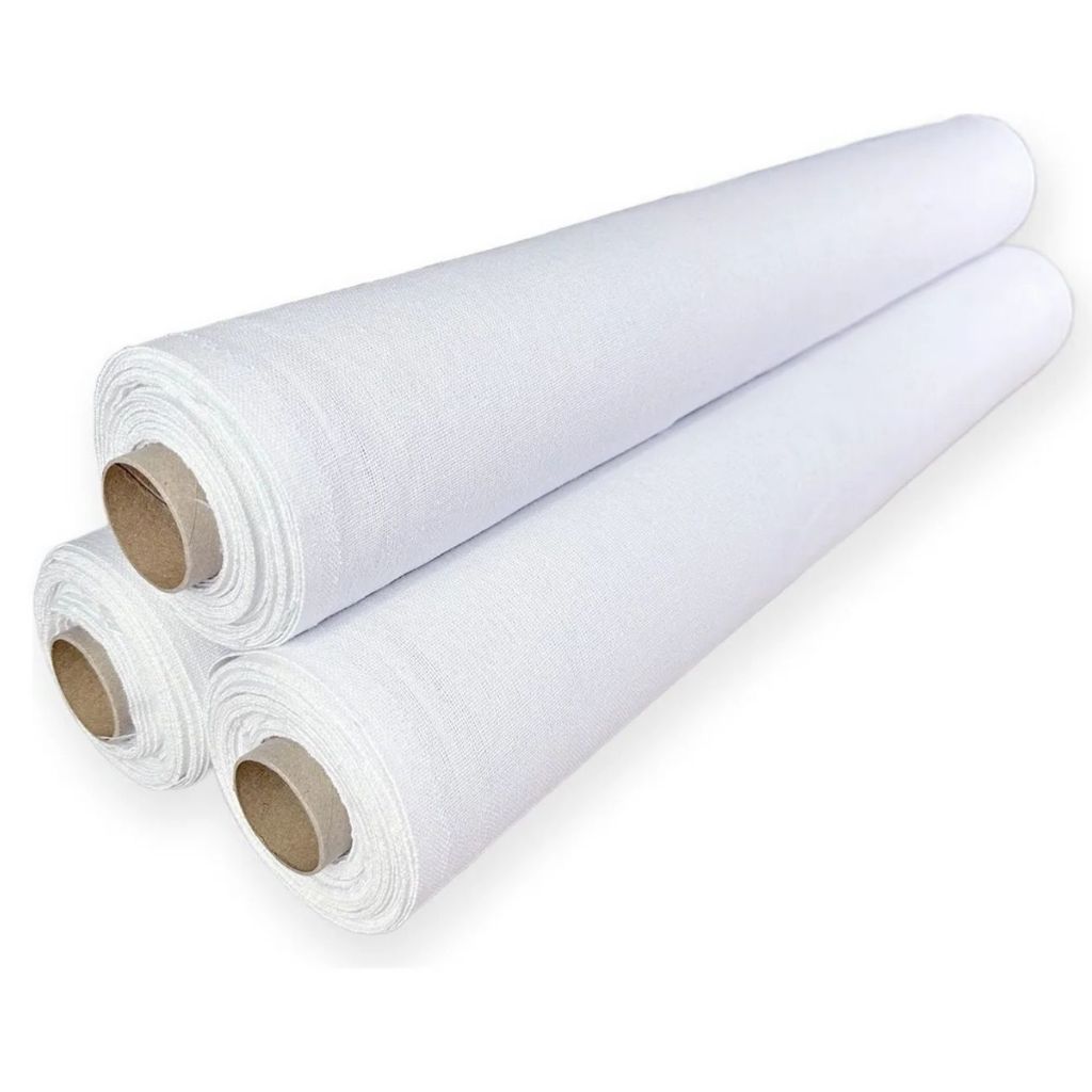Tecido Alvejado Pé De Galinha Pano De Prato, 5 ou 10 Metros 100% Algodão Ideal para Pintura, Bordado e Artesanato