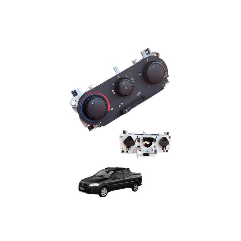 painel comando controle ar condicionado Fiat strada palio 2012 2013 2014 a 2019