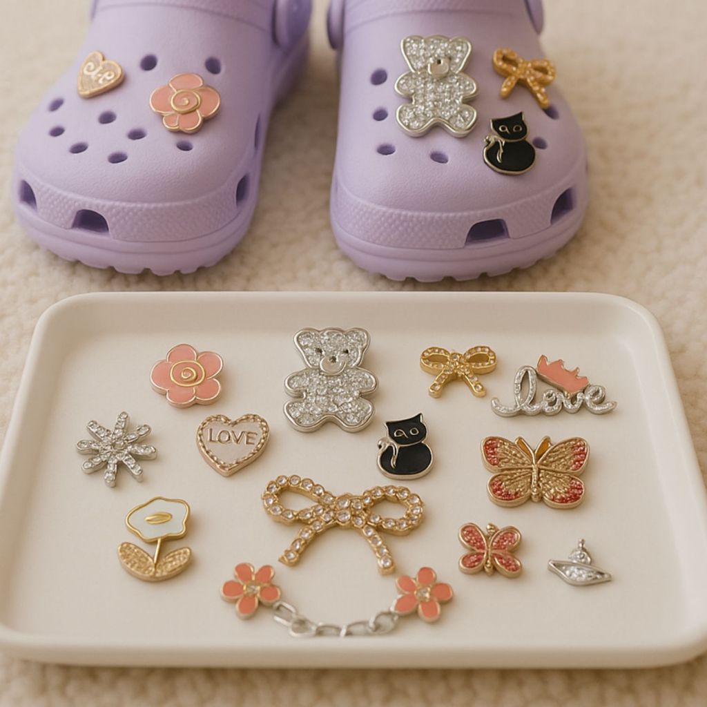 Kit 12/24 Pins P/ Prata Dourado Charm Feminino Laço Flor Love Borboleta