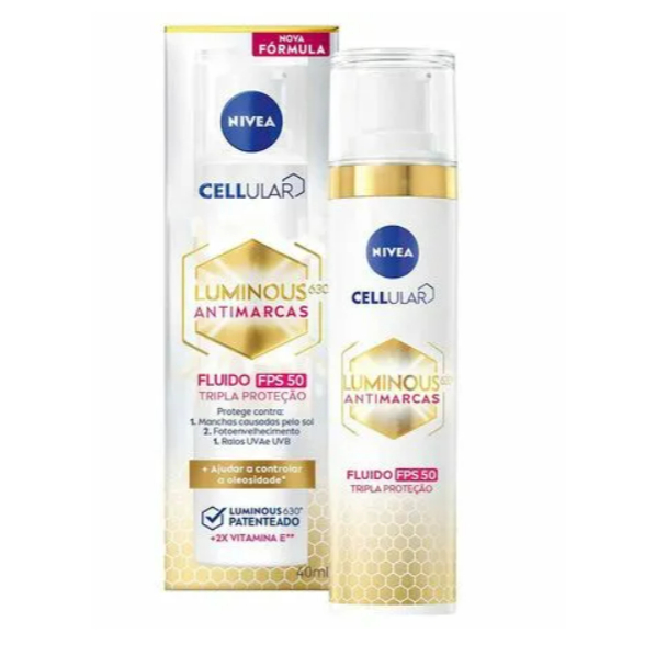 NIVEA Fluido Facial Protetor Cellular Luminous 630 FPS 50 40ml