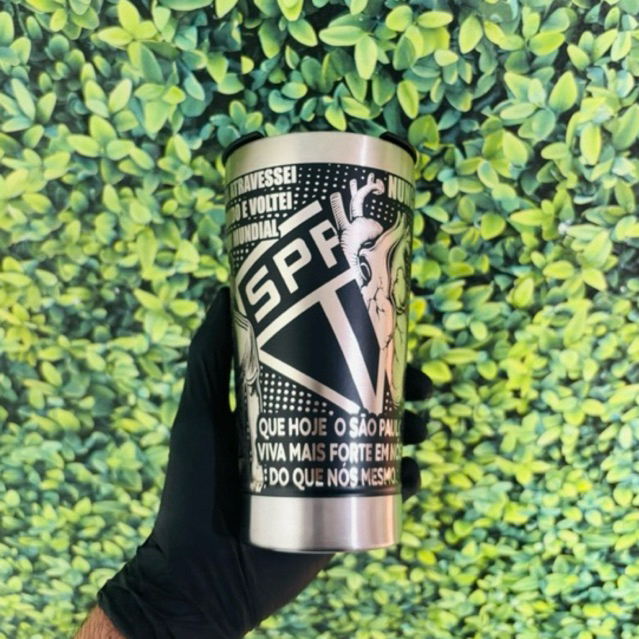 COPO TÉRMICO SÃO PAULO personalizado a laser  360º Graus PREMIUM em Oferta na Shopee