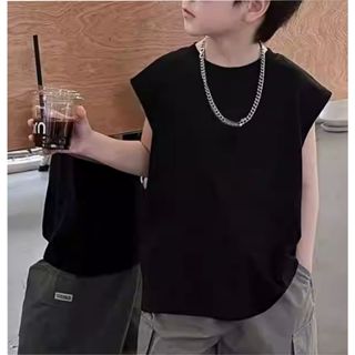 Camiseta despojada Infantil em Malha de Algodão em Oferta na Shopee