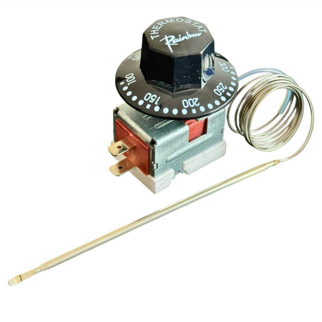 Termostato Elétrico Para Tacho Fritador Fornos Eletrico 50/300 Graus 30a Sem Bucha