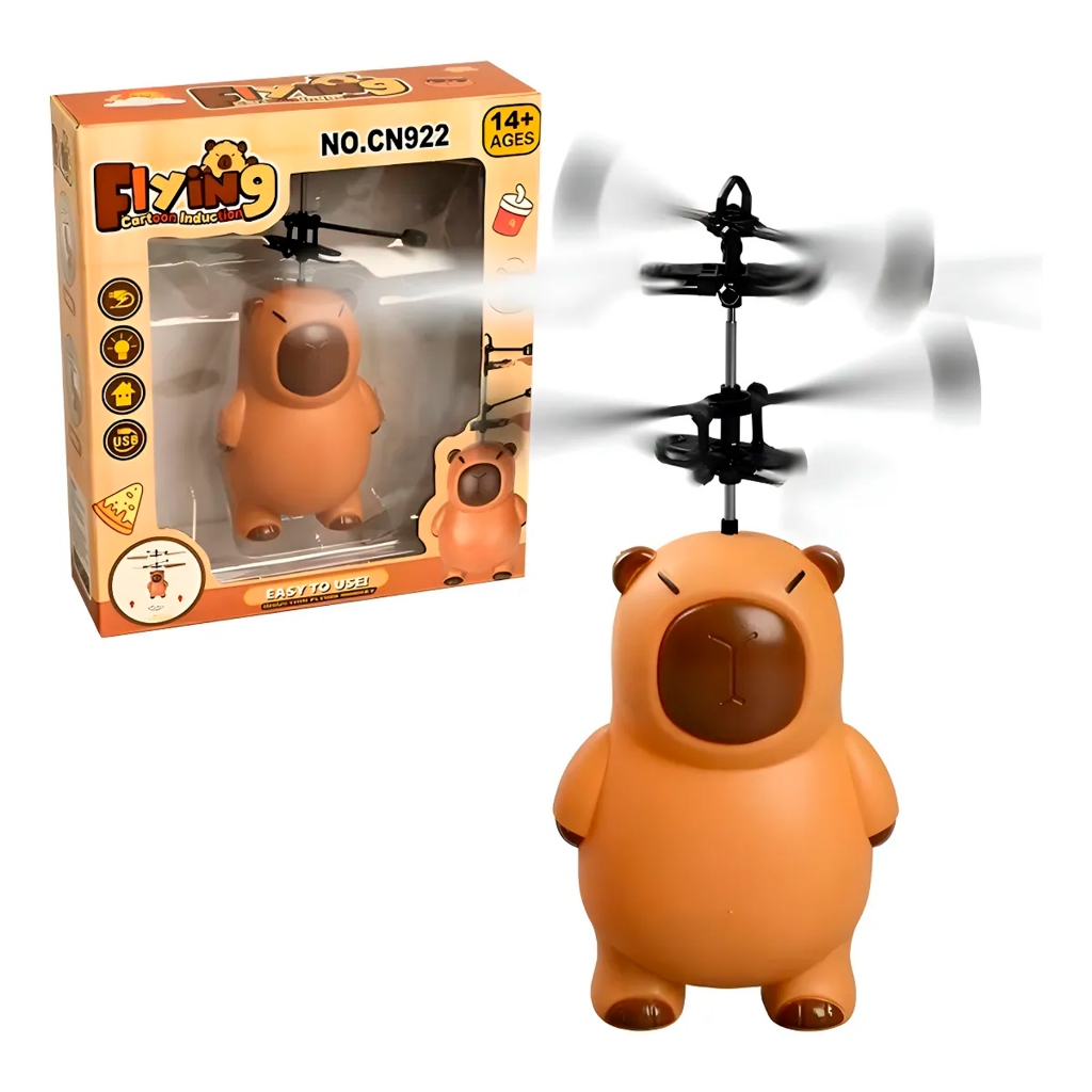 Brinquedo Voador Capivara com Sensor de Mão - Capivara Filó Brinquedo Drone