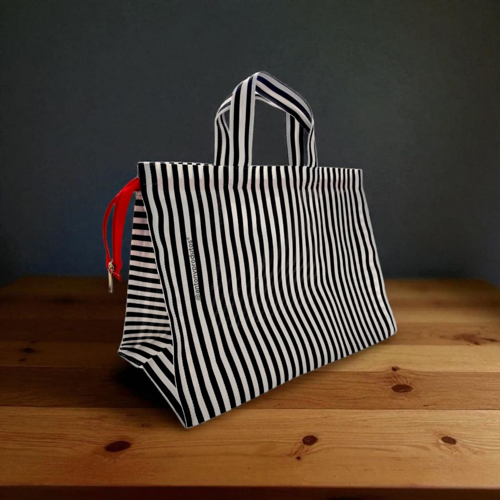 Sacola Com Zíper a Mais Resiste - Bolsa Praia Media Coll Ziper