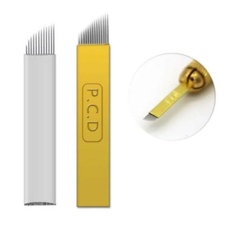 KIT 50 Lâmina Tebori Micropgmentação Agulha Profissional