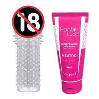 Capa Peniana C/ Textura Transparente + Gel Lubrificante Neutro POP LUB SEX SHOP Produto Adulto Casal em Oferta na Shopee