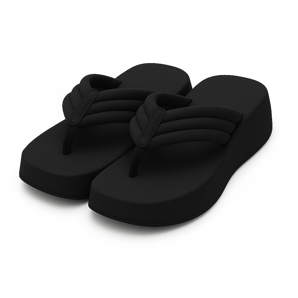 Chinelo Plataforma Feminino Casual e Confortável, Leve para Todos os Momentos
