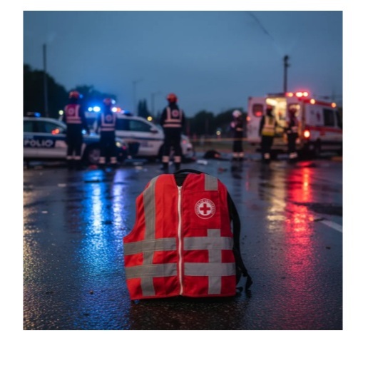 Colete Segurança Brigadista Brigada Emergência Com 1 Bolso Vermelho TLS