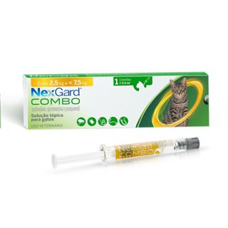 Nexgard Combo Gatos Anti-pulgas Vermes e Sarna 2,5 a 7,5kg 1 Unidade em Oferta na Shopee