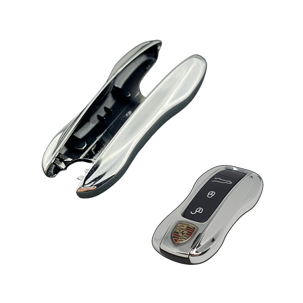 Case Chave Porsche Lat Cromado 911 Cayenne Boxster Taycan Macan